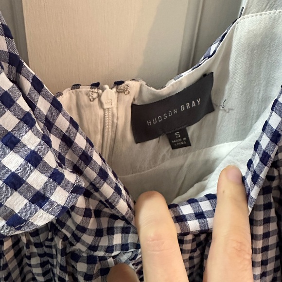 Blue Gingham Baby Doll Dress - Picture 4 of 6